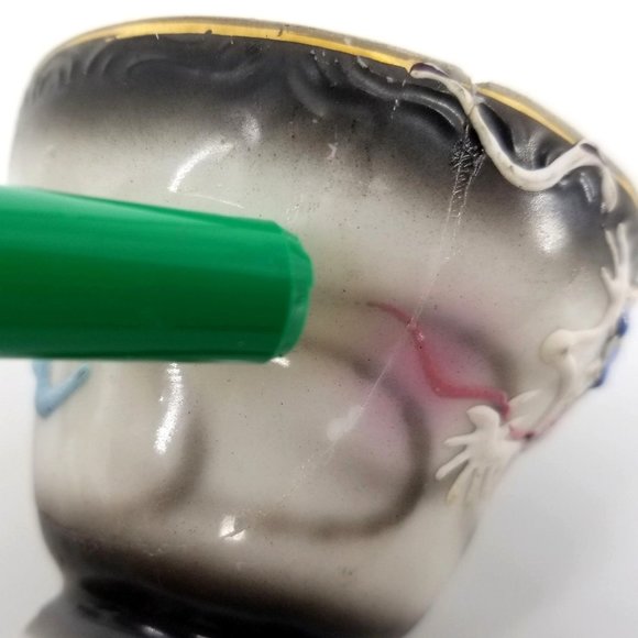 Dragon Ware Japanese Moriage Tutani Set 6 Demitasse Coffee Cup Saucer - Picture 7 of 14